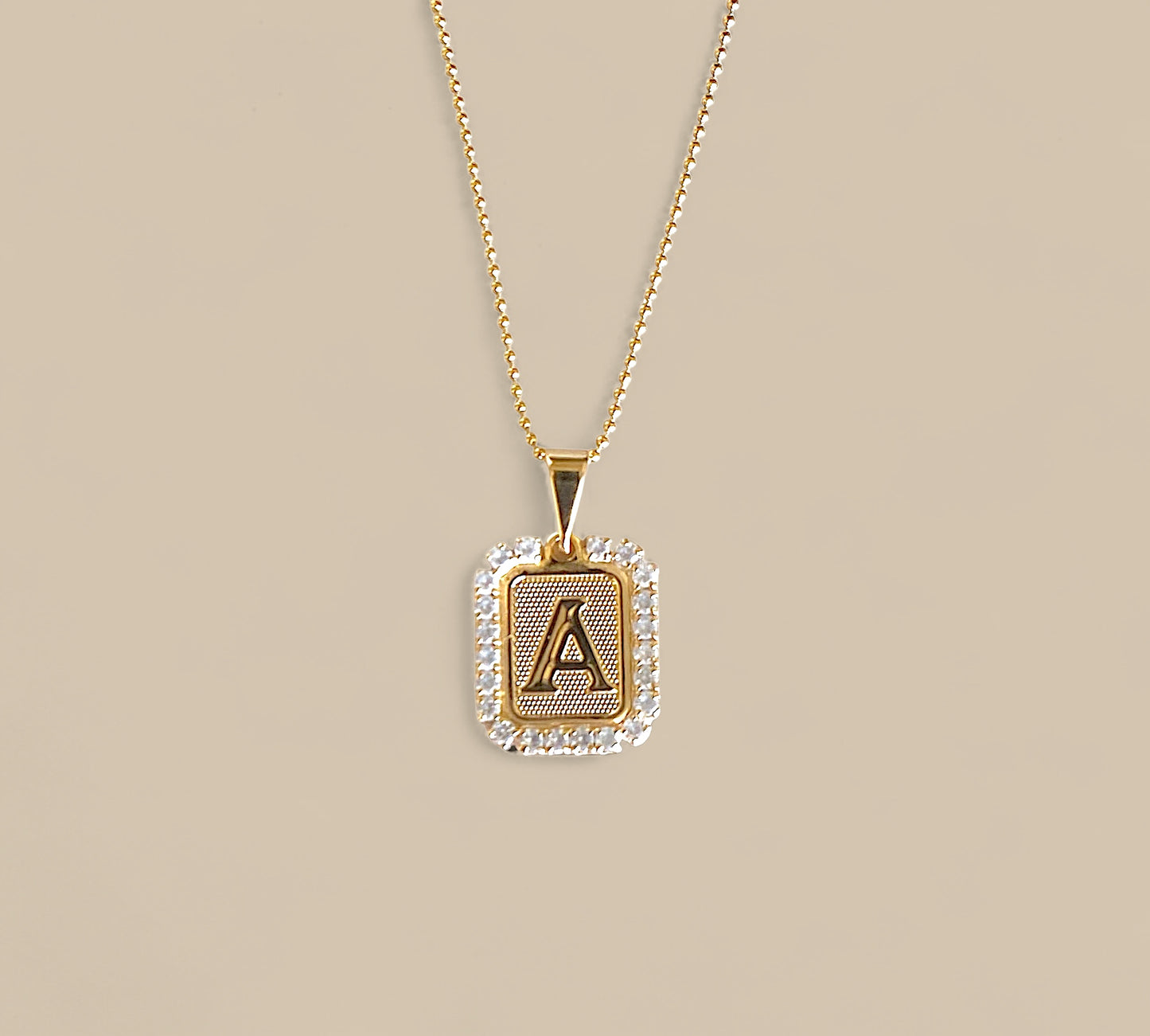 Gold Initial Necklace – Custom Letter Pendant, Personalized Jewelry Gift for Women
