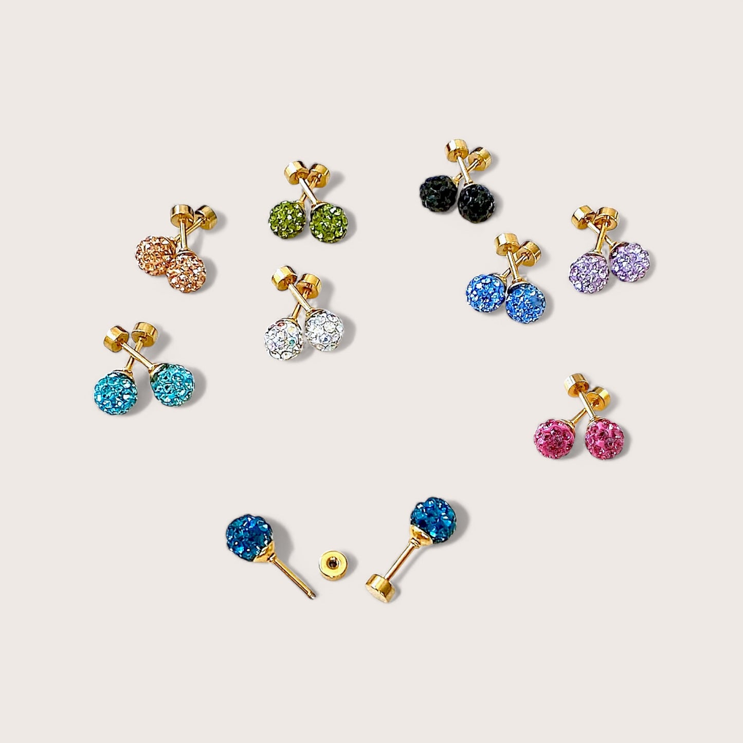 Crystal Ball Earrings