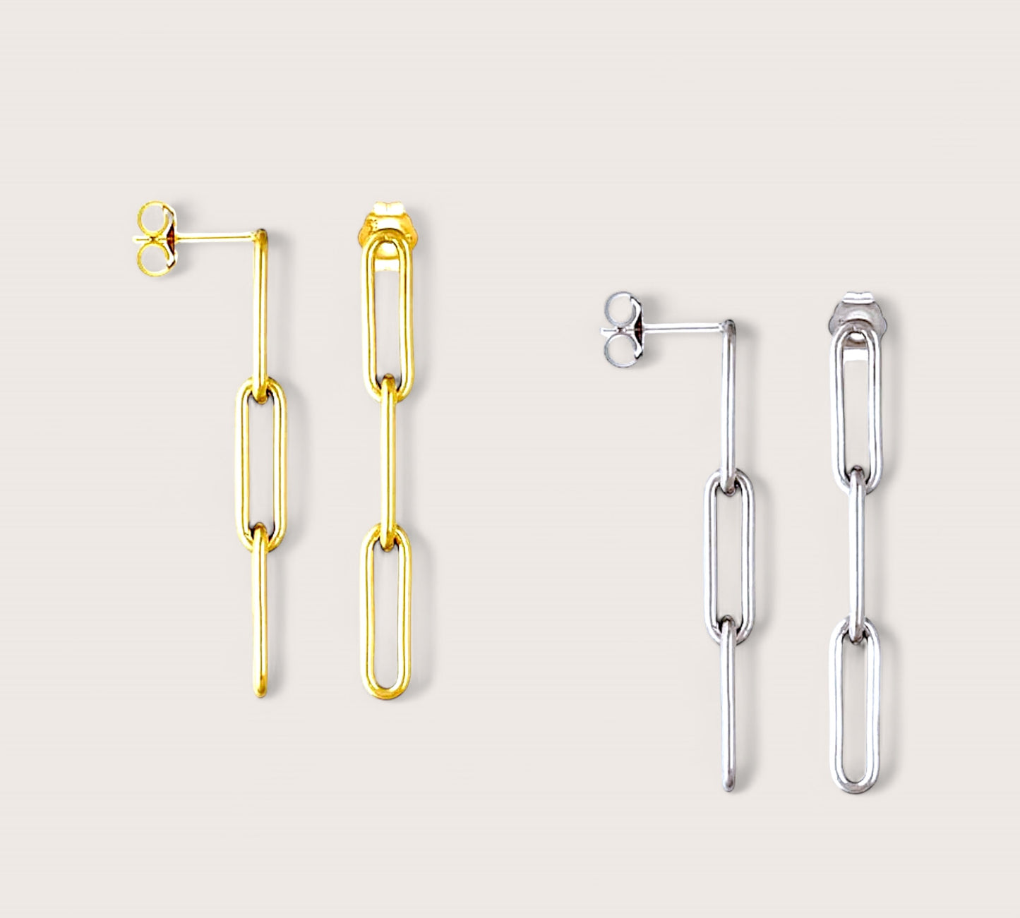 Paperclip Earrings - 3 Links