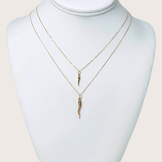 Image is displaying the  necklace options for size visual