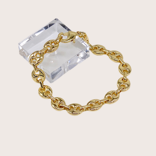 8mm Puffed Mariner Bracelet