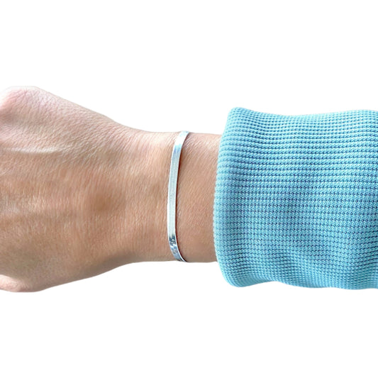 Ashley Nicole Jewelry sterling silver herringbone bracelet 7, 8, 9 inch sizes