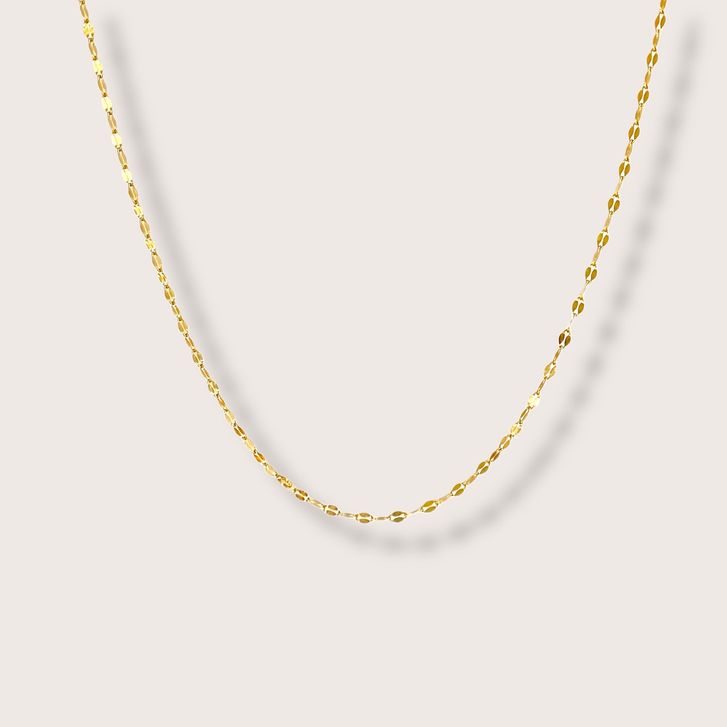 Gold Mirror Valentino Chain Necklace