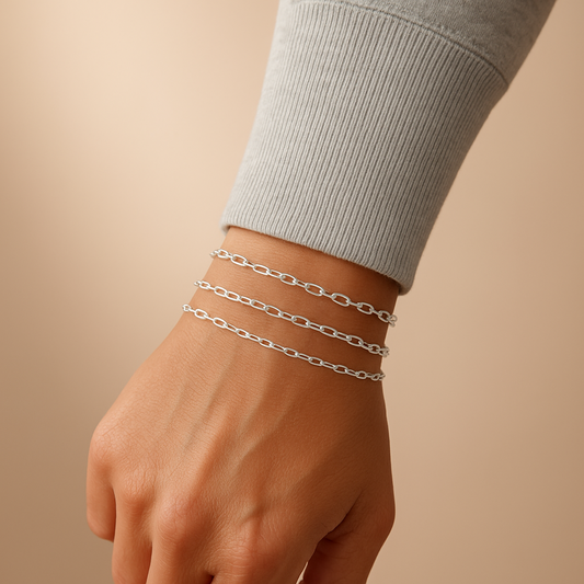 Anchor Link Bracelets - 2mm, 3mm, 4mm
