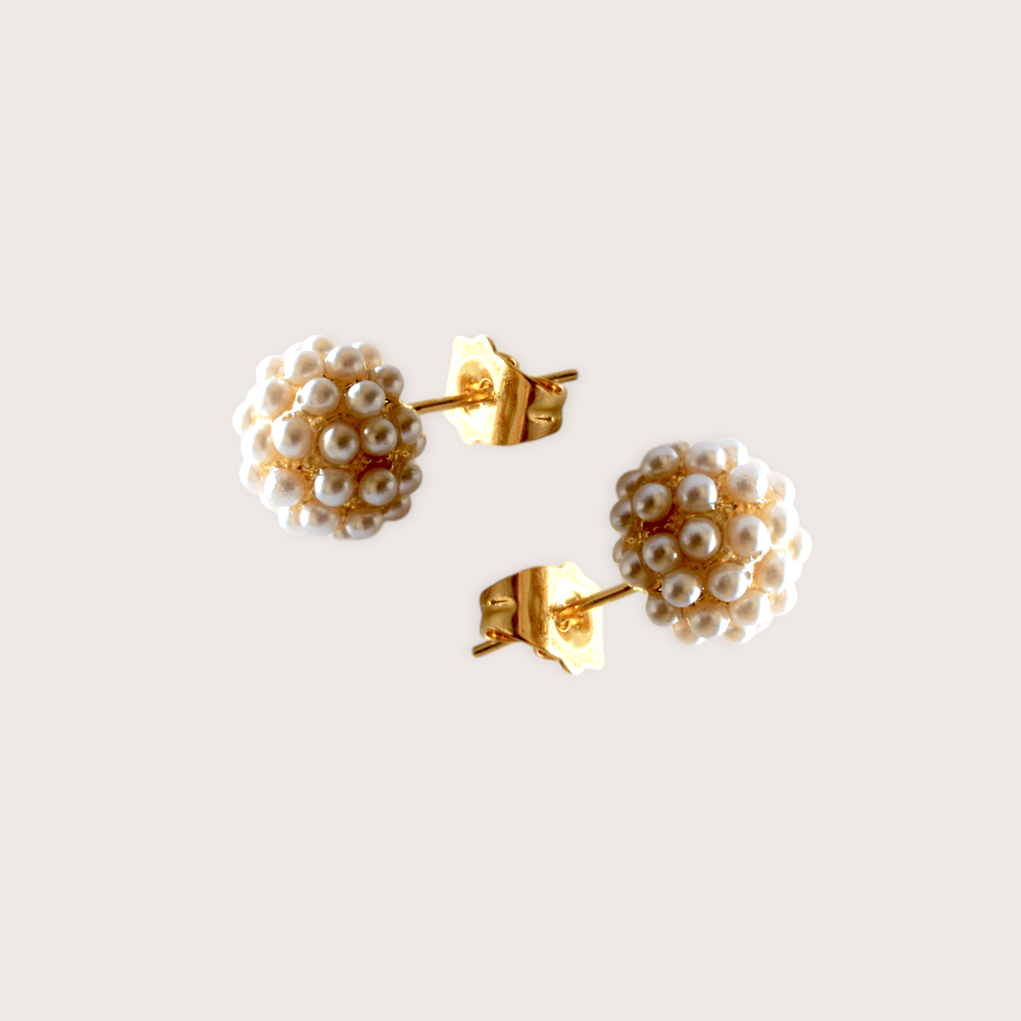 Ivory Pearl Cluster Earrings