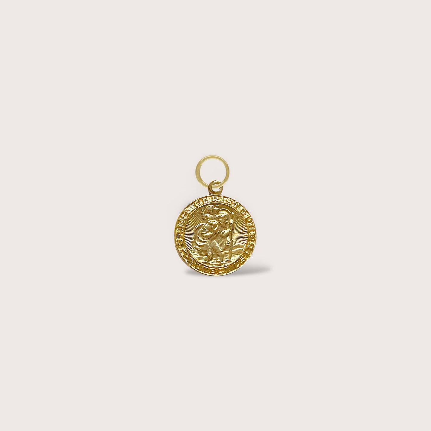 Gold Saint Christopher Pendant Medals