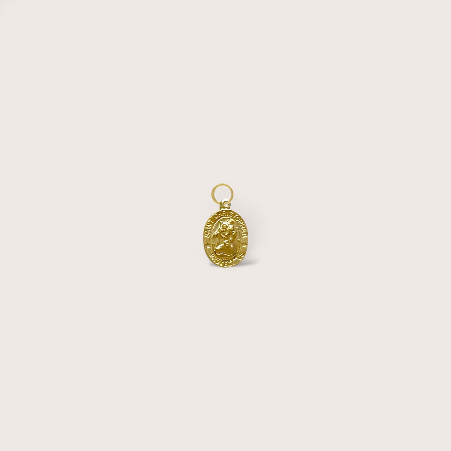 Gold Saint Christopher Pendant Medals