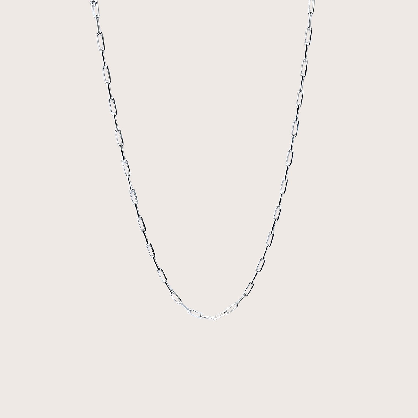 Sterling Silver Paperclip Chain Necklaces 