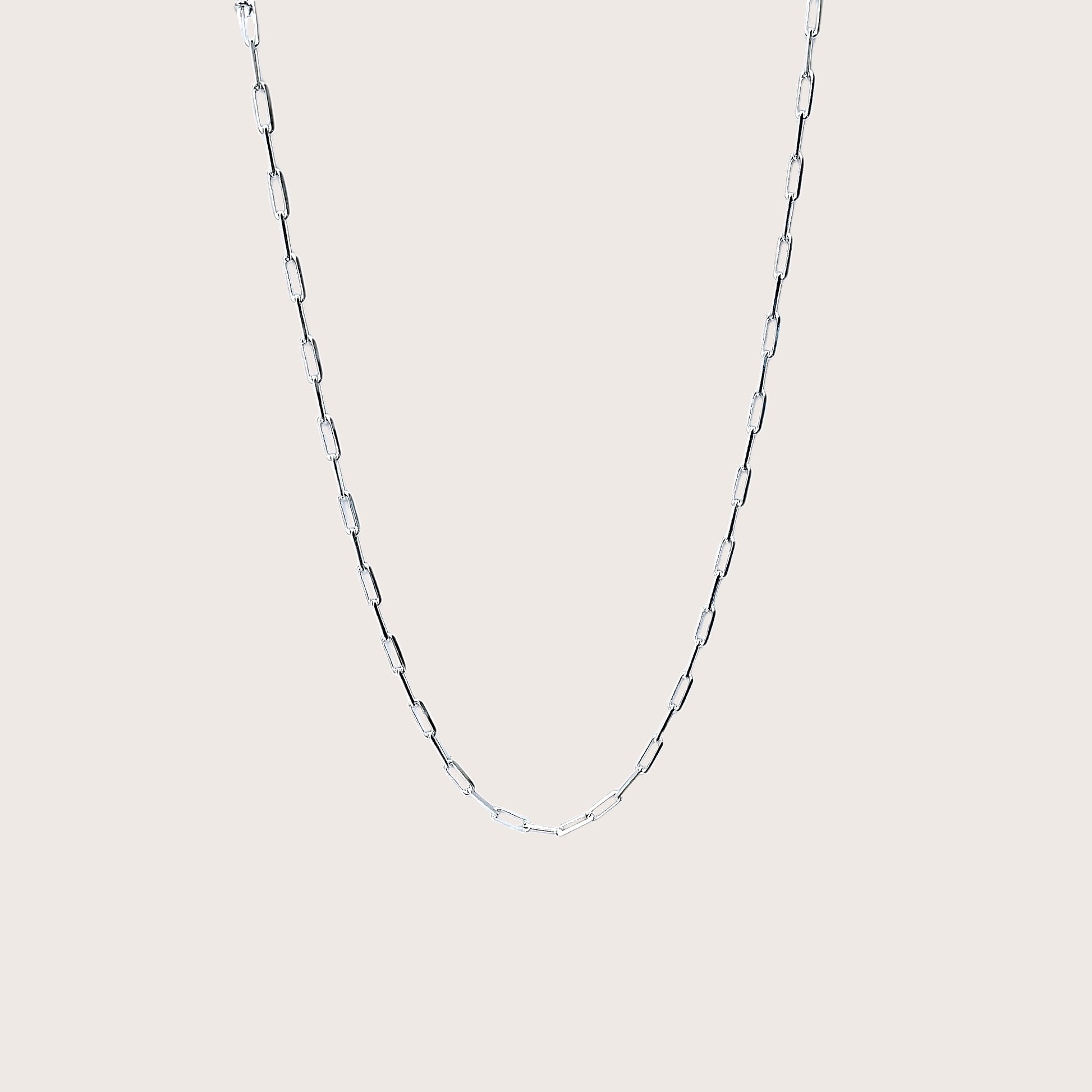 Sterling Silver Paperclip Chain Necklaces 