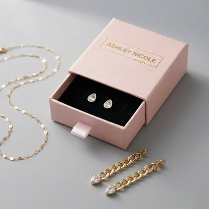 Ashley Nicole pink jewelry gift box jewelry packaging 