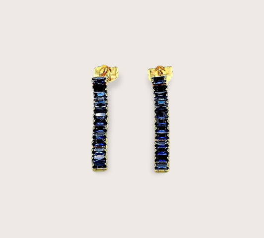 Sapphire Crystal Drop Earrings