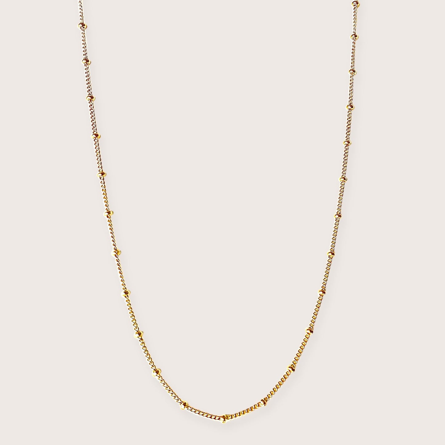 14K Gold Filled Beaded Satellite Necklace